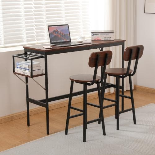 新発売 カウンターテーブル スツール 3点セット ハイテーブル 木製 カウンター