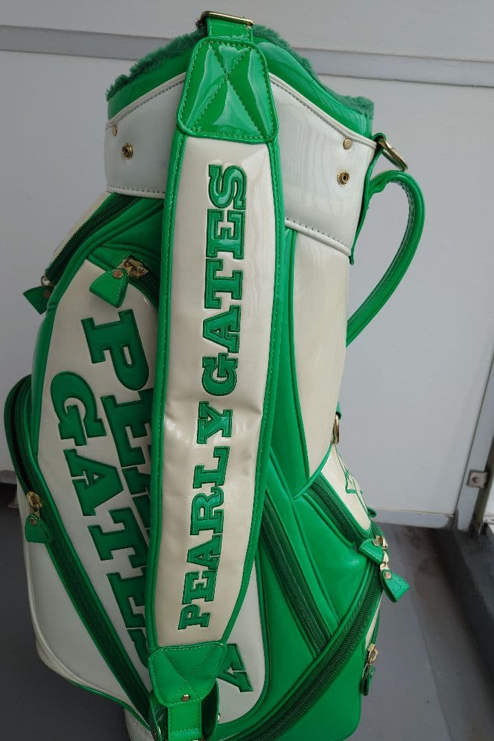 PEARLY GATES (パーリーゲイツ)キャディバッグ グリーン/ホワイト