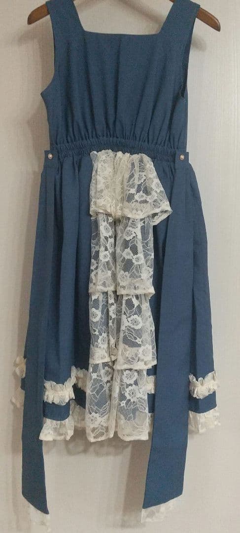 axes femme kawaii オリビアジャンパースカート　ブルー