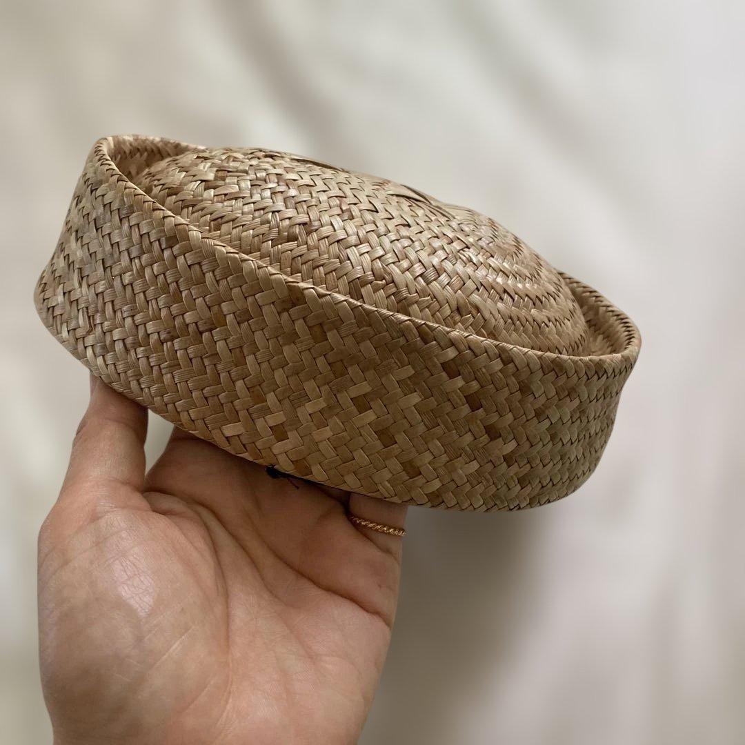 Jasmine12　ハワイ製　パパレ　ラウハラ　ラウハラハット