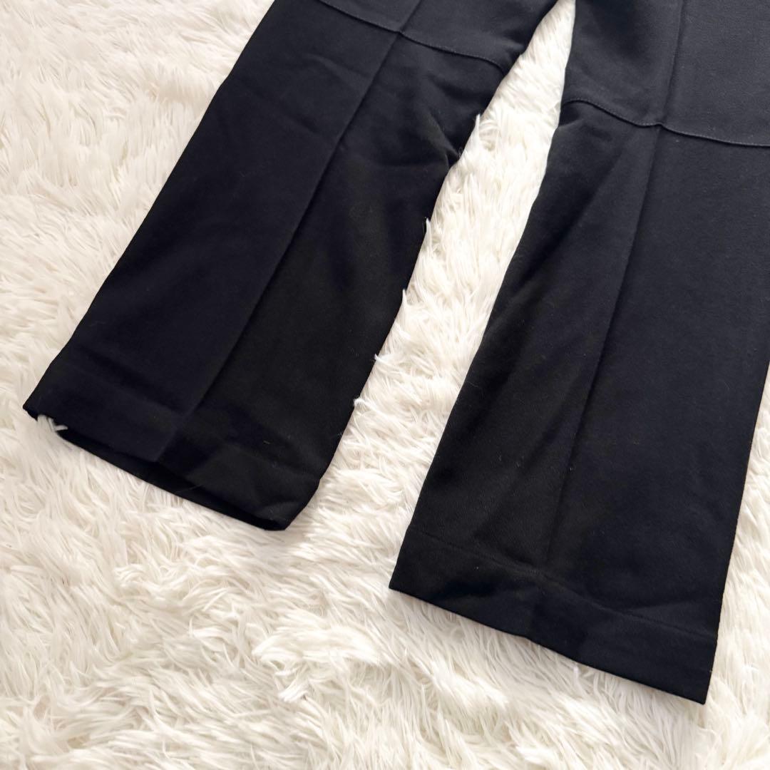 美品✨PRADA SPORT ウールスラックス ブラック　赤ロゴ