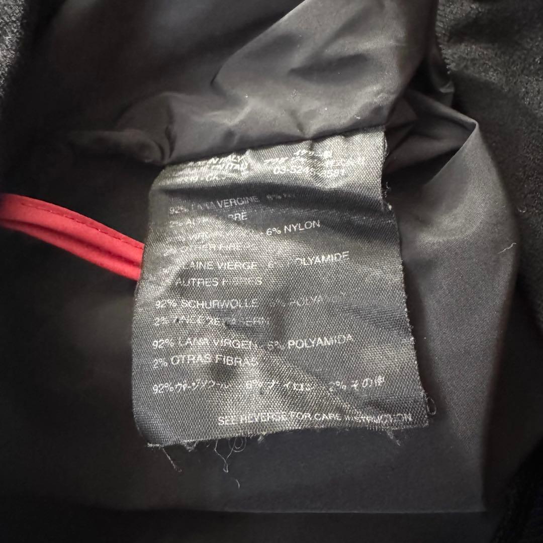 美品✨PRADA SPORT ウールスラックス ブラック　赤ロゴ