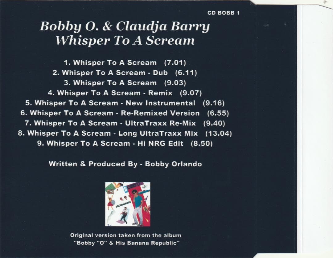 Bobby O - Whisper To A Scream　リミックス集 CD