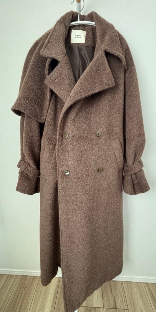 mideal シャギースタンドコート