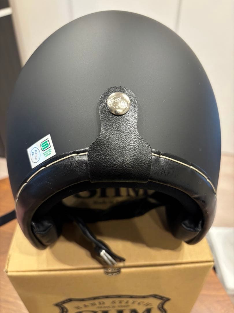 SHM ハンドステッチ ジェットヘルメット マットブラック