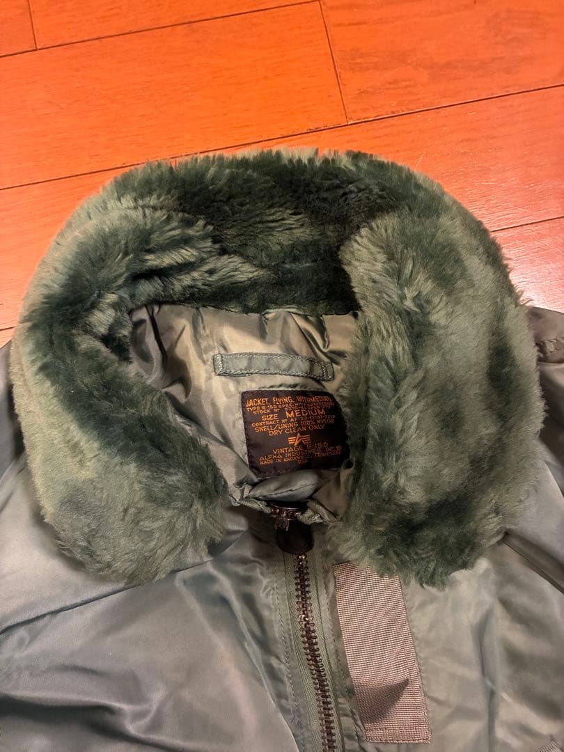 アルファインダストリーズ usa製 B-15D MA-1 フライトジャケット