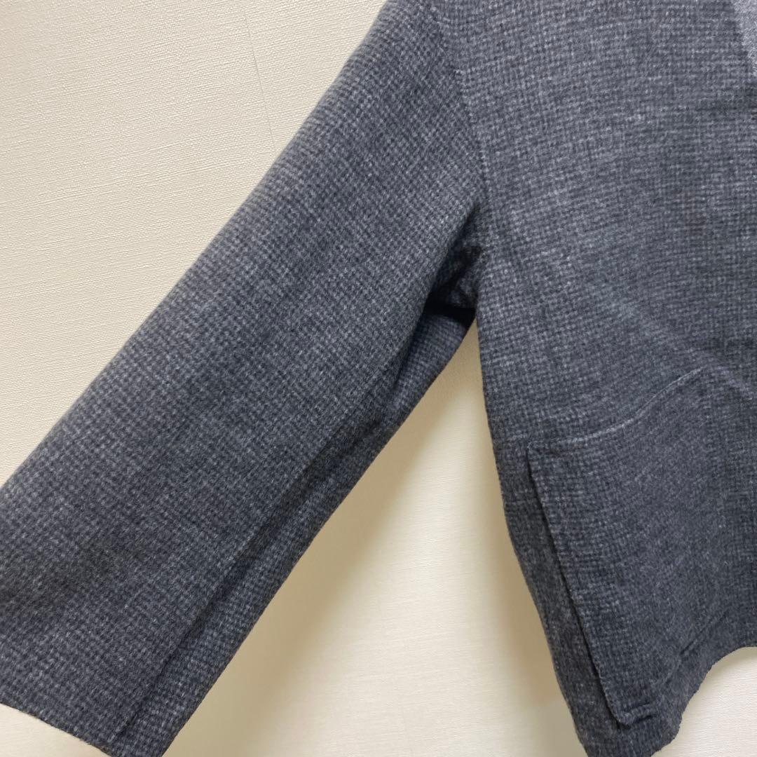 デプレ　ライトダブルフェイスシャギー ノーカラージャケット36