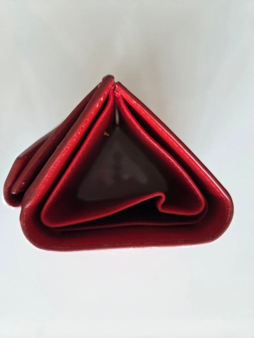 PRADA プラダ 三つ折り ミニ財布 レッド 正規品