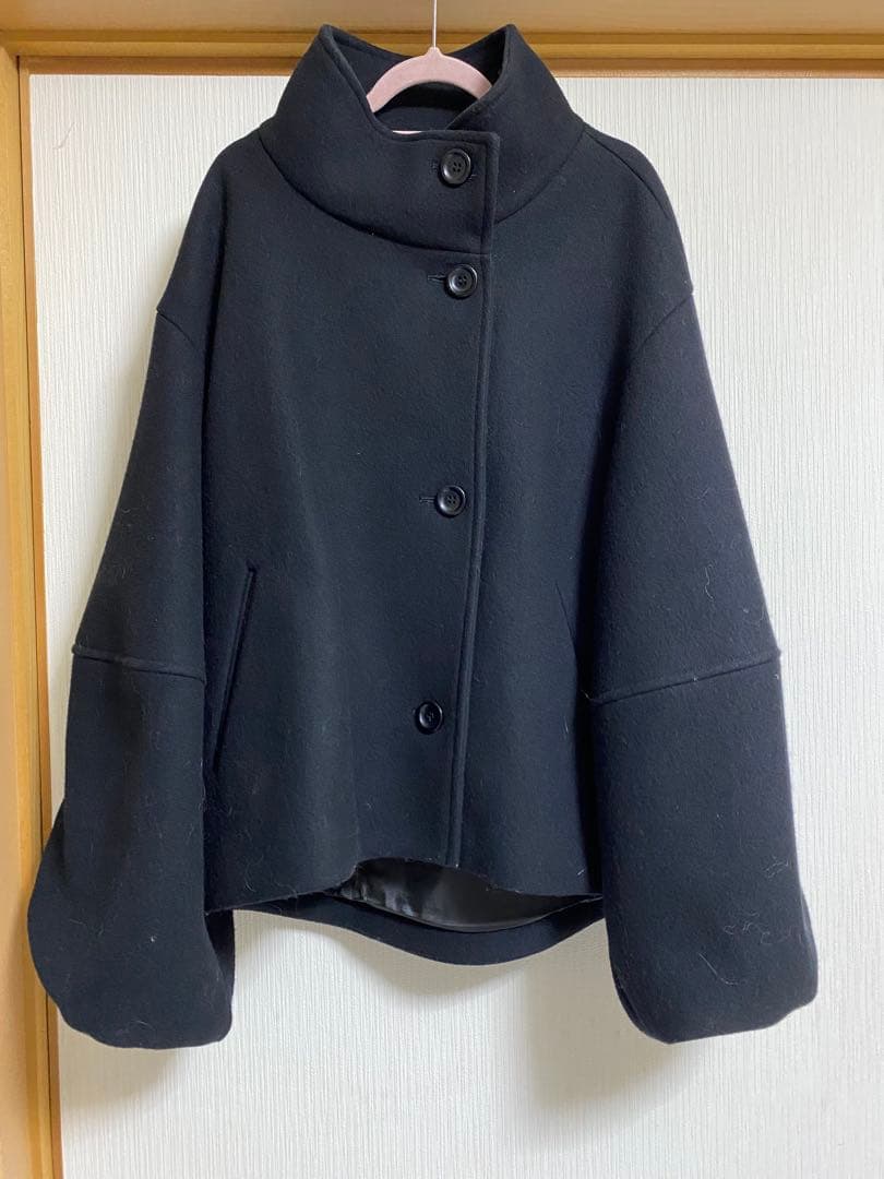 ノーブル✴︎メルトンパフスリーブショートコート✴︎イエナ