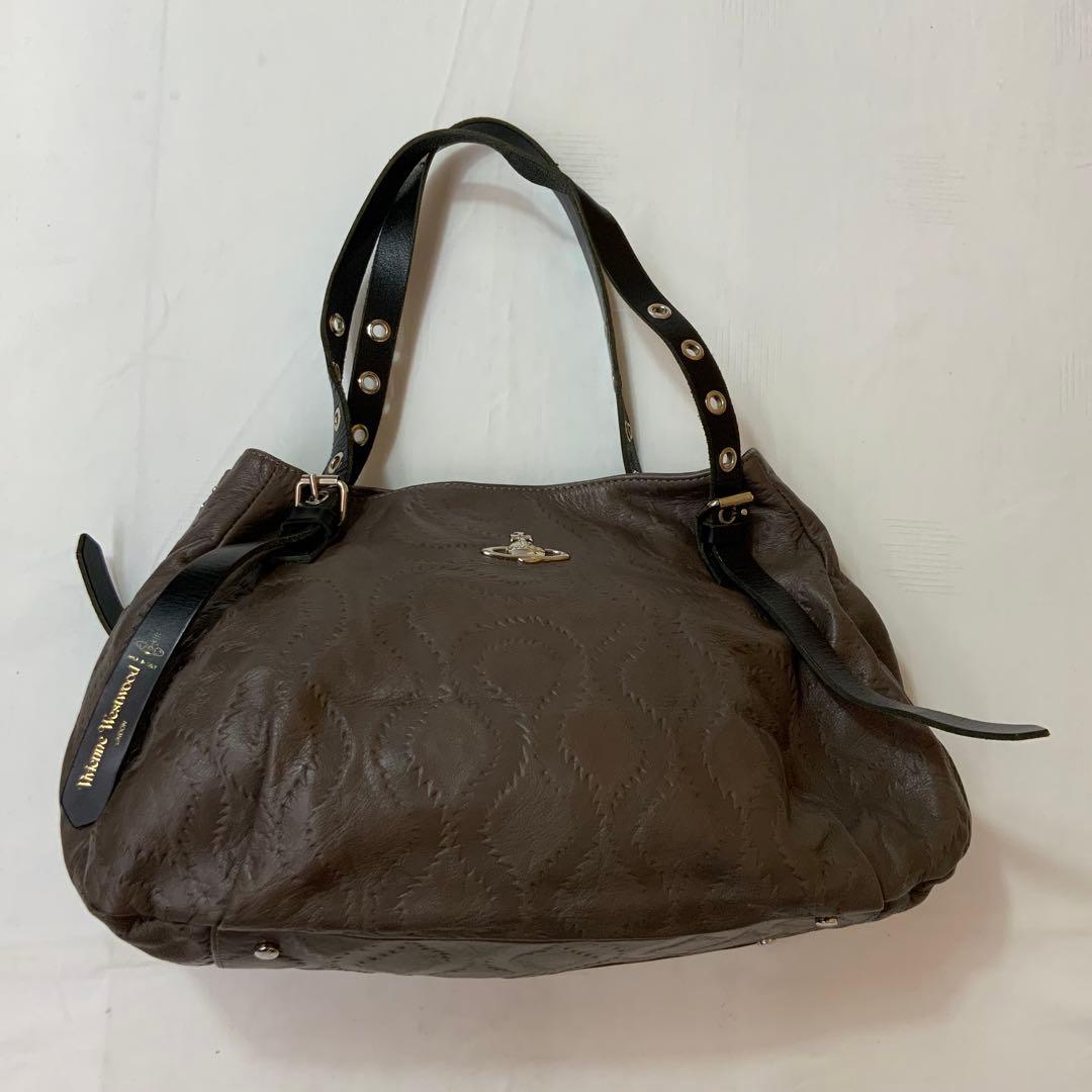 ヴィヴィアンウエストウッド レザー ショルダーバッグ