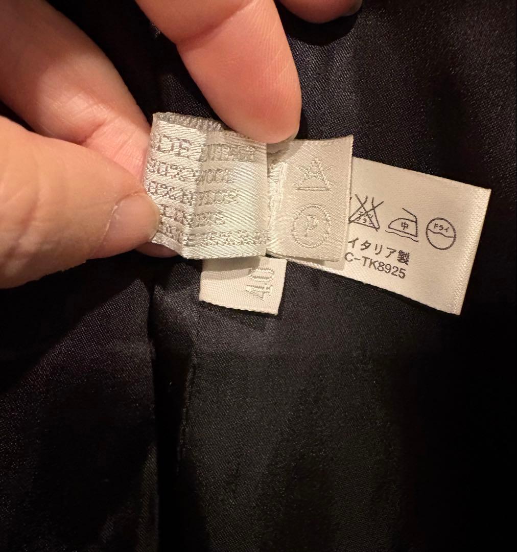 【miumiu】イタリア製・ミュウミュウ ダブルブレスト ロングコート グレー