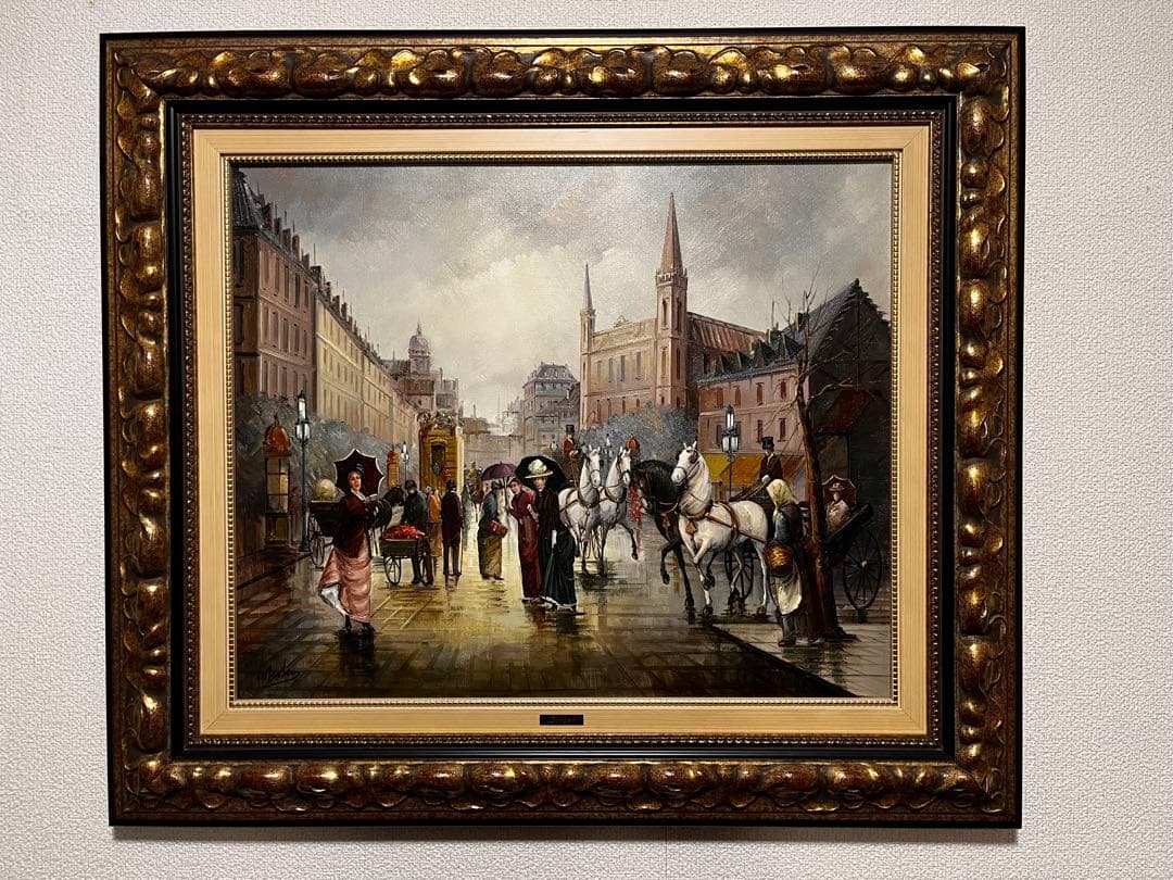 ア*モ様 油絵　貴族人物　作者不詳