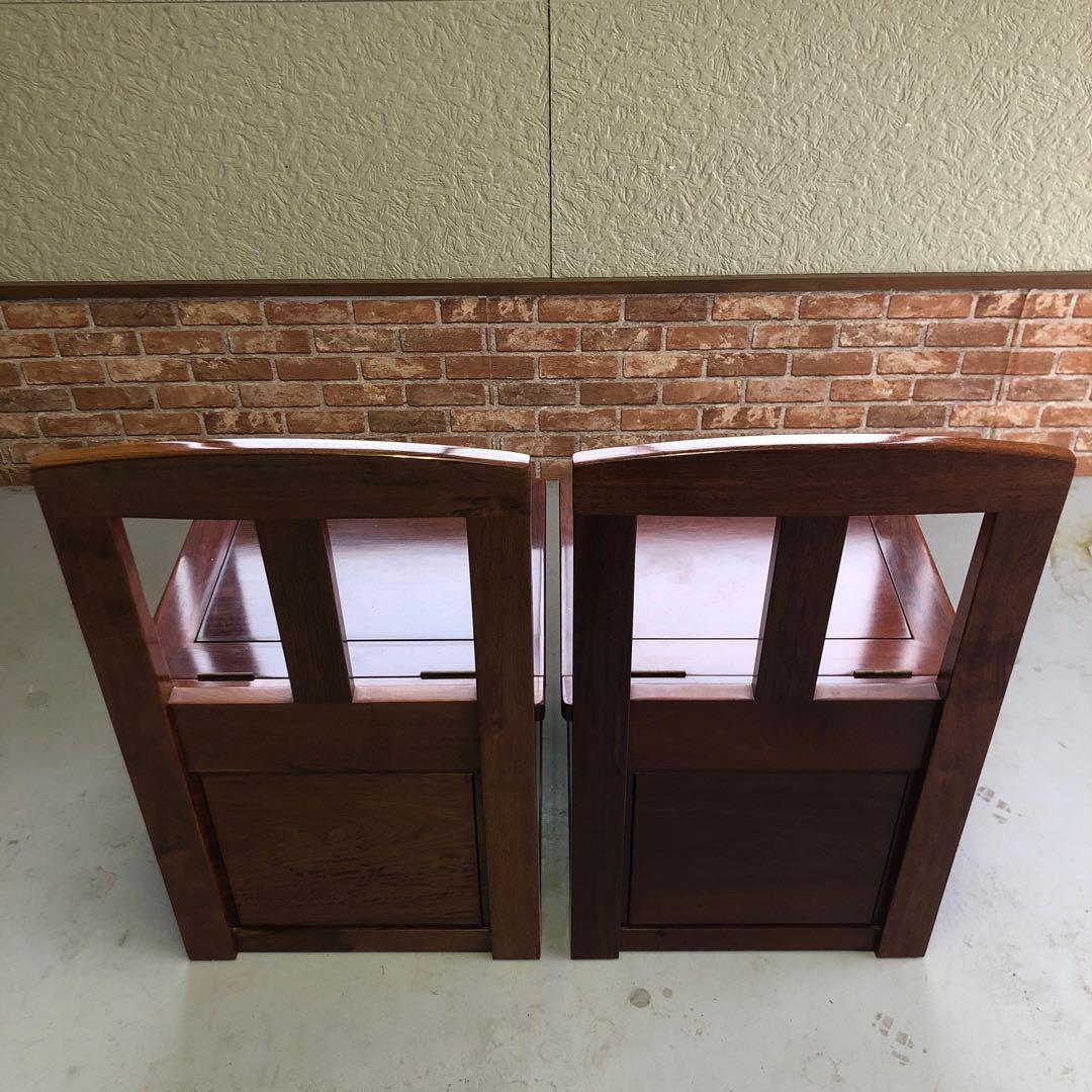 民藝家具　囲炉裏チェア(2/2)　座面下収納・引出し付き