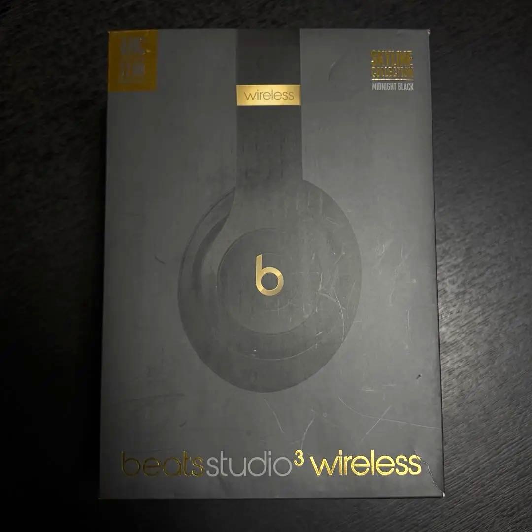 beats studio3 wireless ブラック ヘッドフォン ゴールド