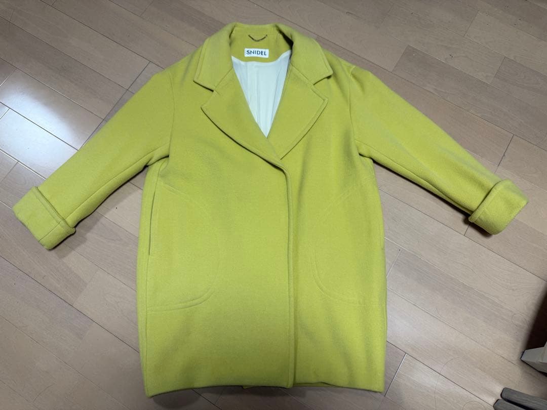 SNIDEL ライトコクーンコート　スナイデル イエロー