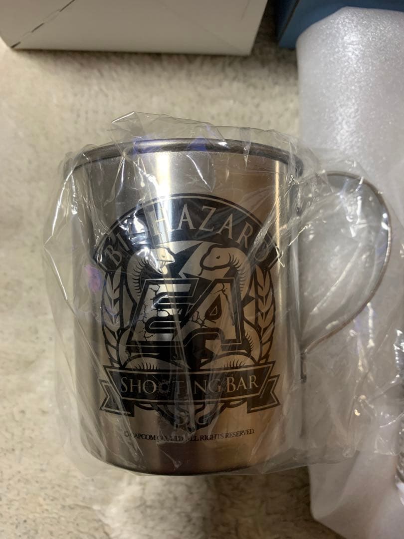 バイオハザード 15周年記念 グラス マグカップ シューティングバーエアー EA