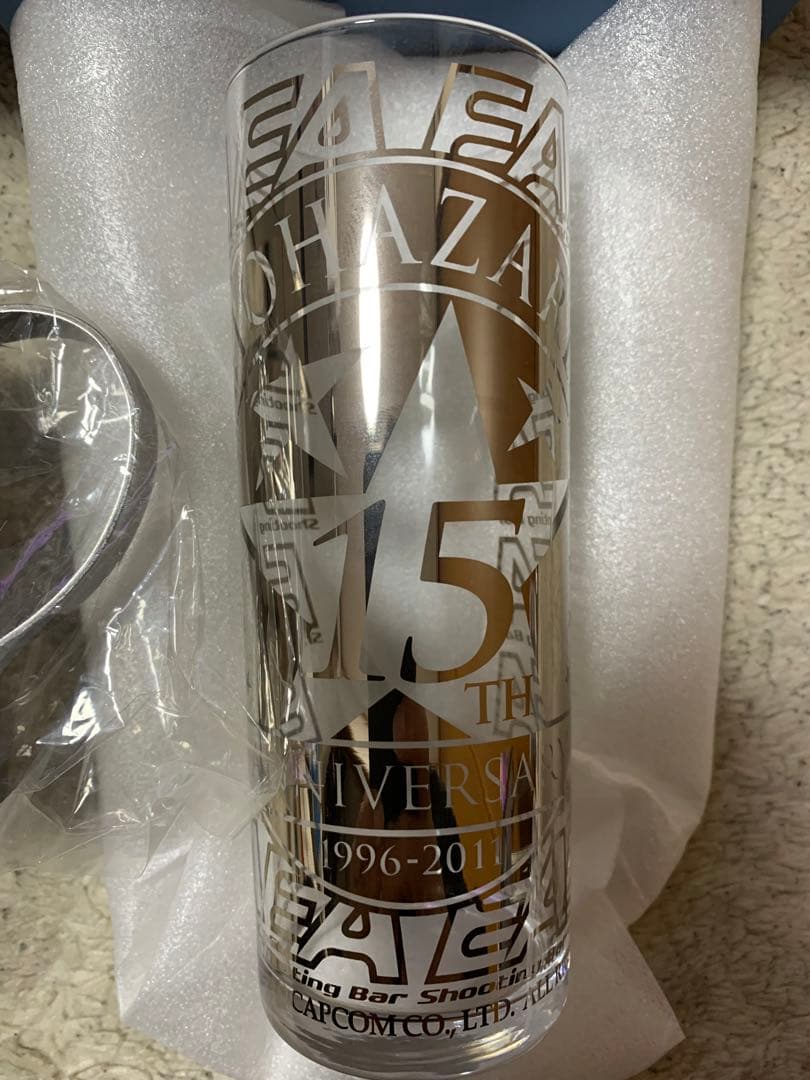 バイオハザード 15周年記念 グラス マグカップ シューティングバーエアー EA