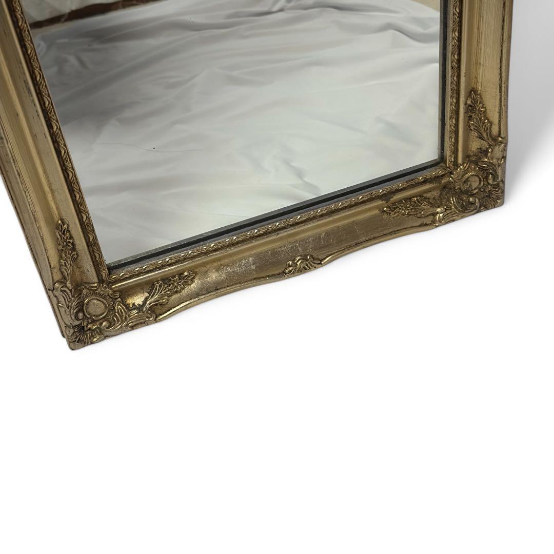 アンティーク調 ゴージャス ミラー 全身 姿見 立掛け 幅41cm