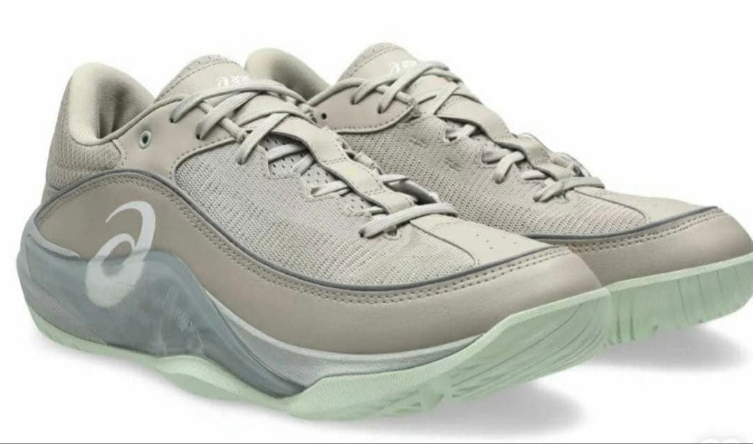 26.5cm グレー/グリーン バスケットボールシューズ