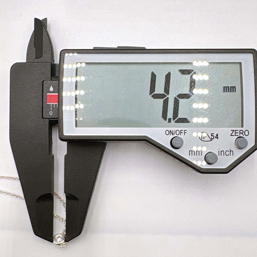 美品 ティファニー バイザヤード ダイヤ 4.2mm ネックレス シルバー925