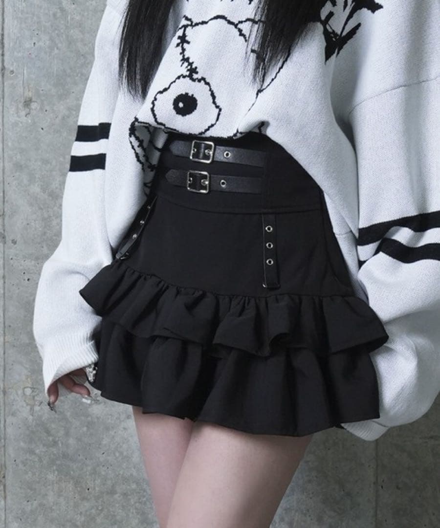 アミリージュ コルセット風フリルスカート Amilige