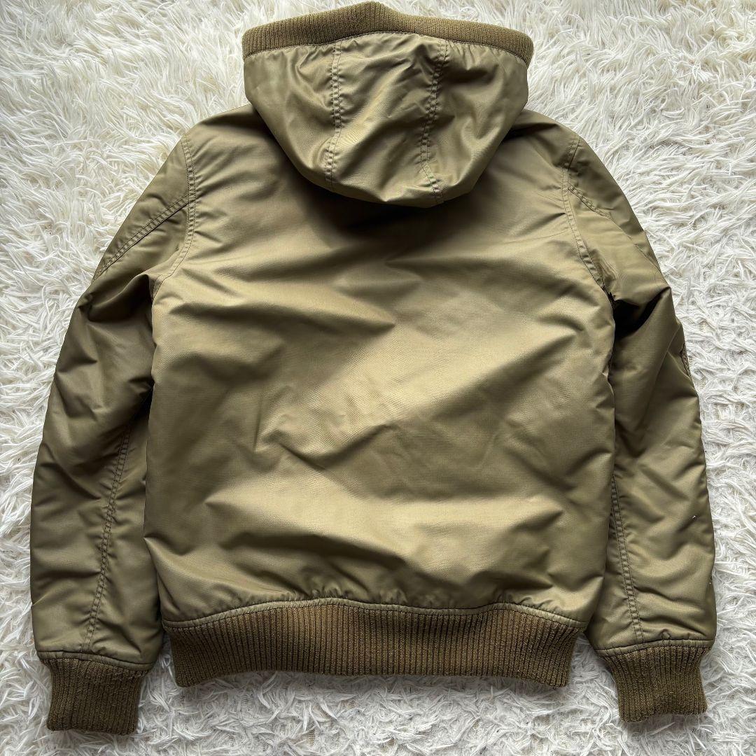 【人気 美品】アルファ　MA-1　フライトジャケット　2way　フード脱着　XL