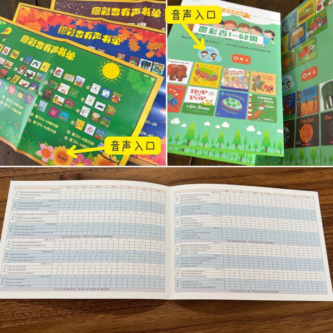 Liao caixing英語絵本130冊 64Gマイヤペン付 音声パターンが複数