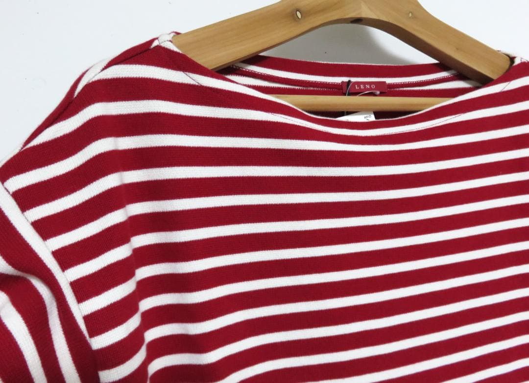 定価2.2万 新品 LENO BASQUE SHIRT 0 レッド ホワイト