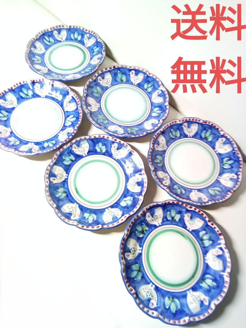 ラ*ラ様 イタリア　ハンドメイド　CAS VIETRI 20㎝　6枚