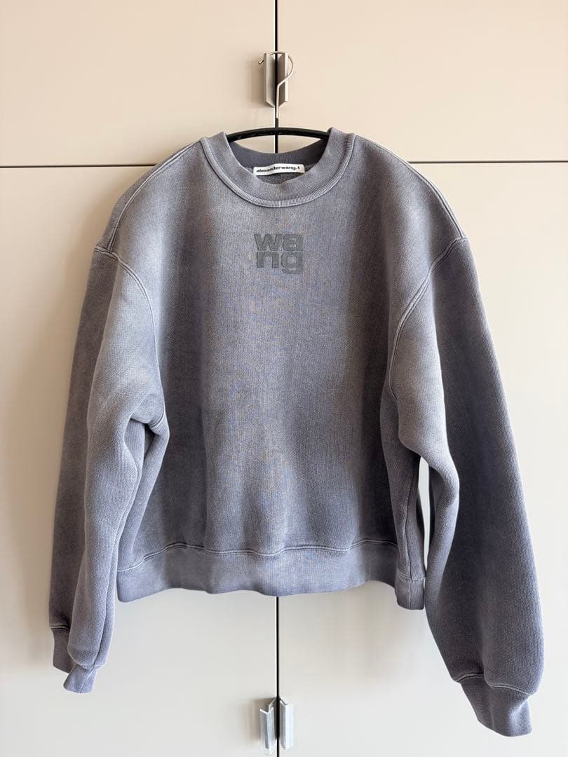 新品未使用　Alexander wang ロゴ 裏起毛 スウェットシャツ S