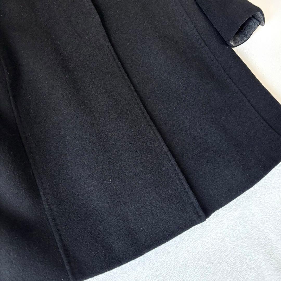 【美品/XL相当】ポールスミス ステンカラーコート カシミヤ混 マルチストライプ