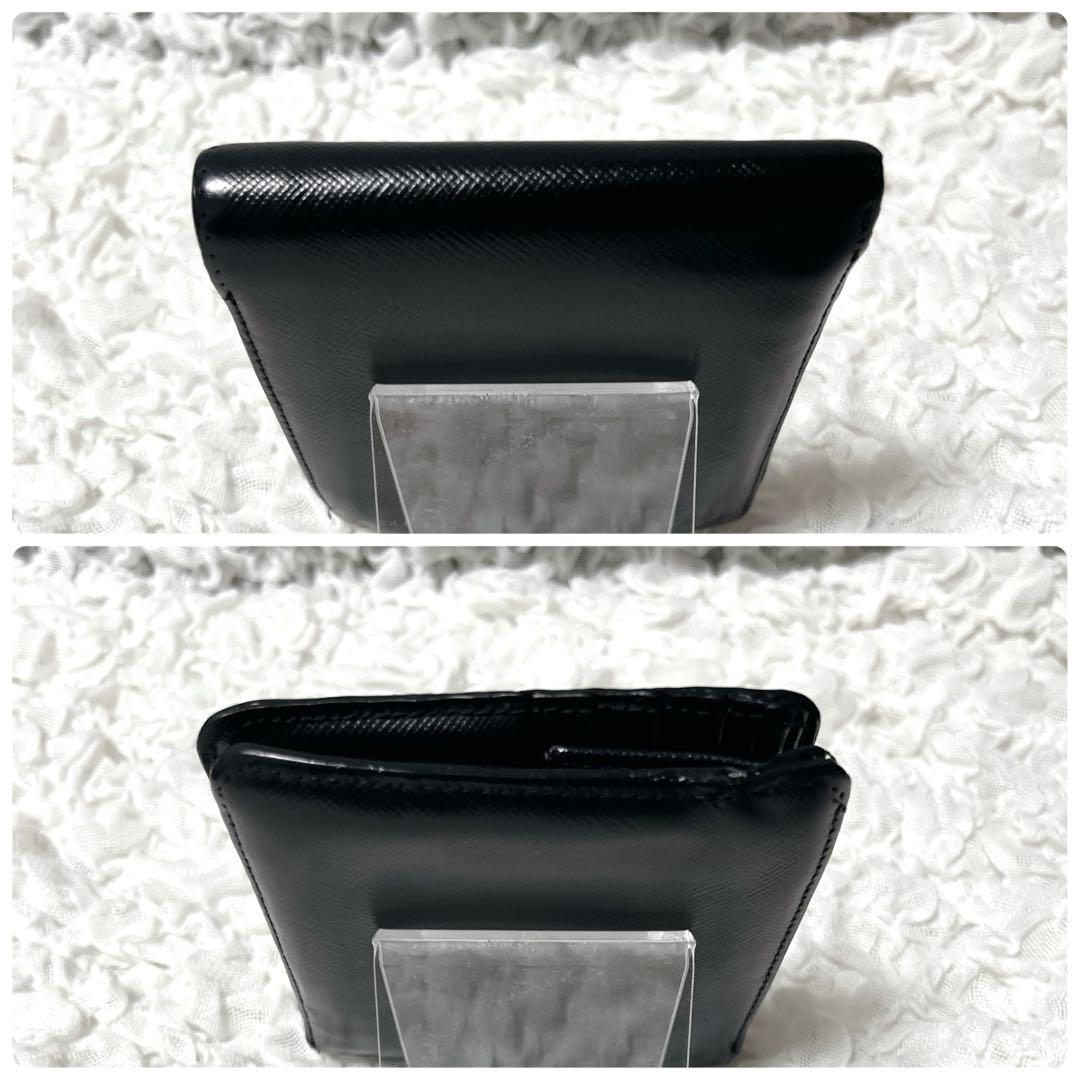 美品 プラダ サフィアーノ 二つ折り財布 小銭入れ  カード コンパクト