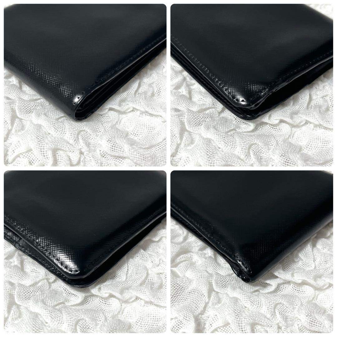 美品 プラダ サフィアーノ 二つ折り財布 小銭入れ  カード コンパクト