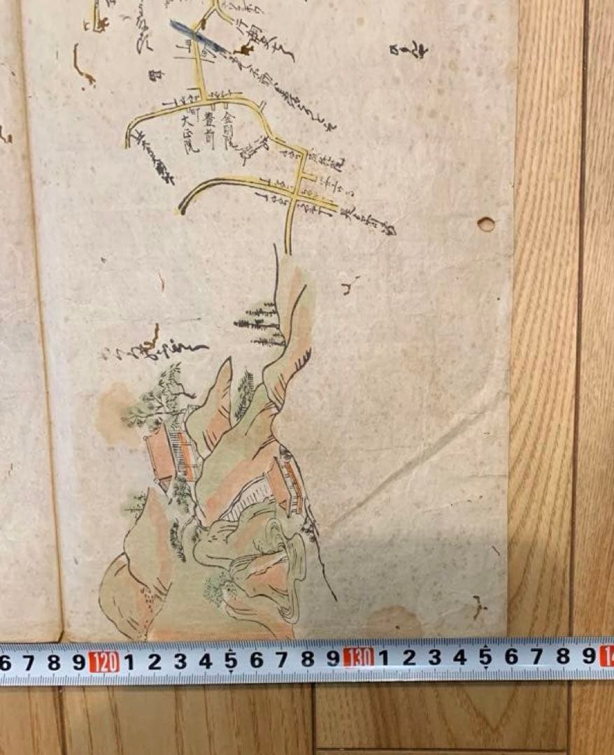 本日限り大幅値引き！　増補江戸大絵図 絵入 　江戸城周りの地図