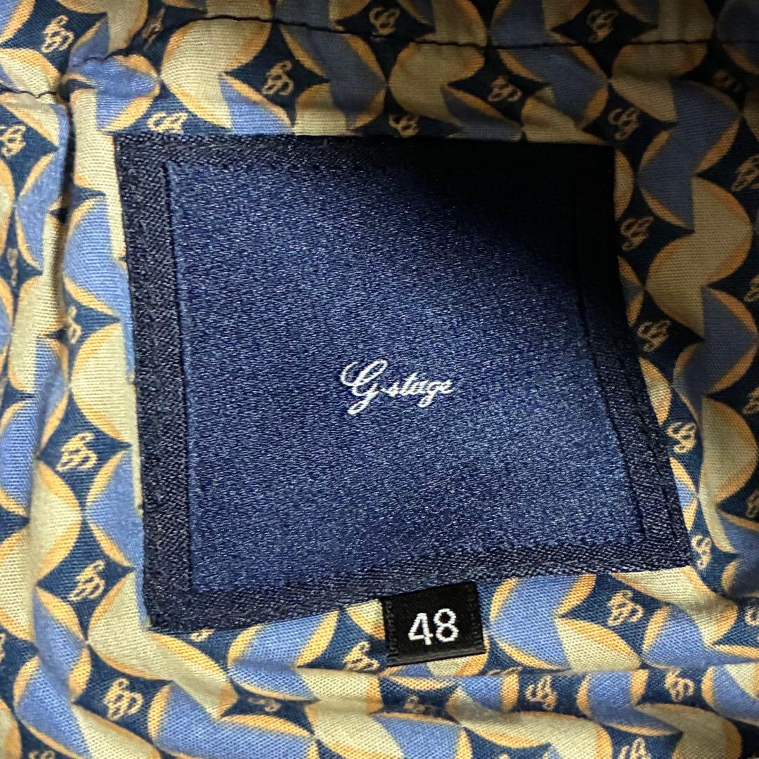 G-Stage 【秋冬】 紺 格子柄 トラベル アンコン ジャケット パンツ