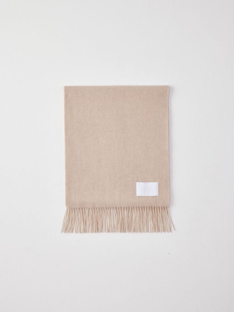 極美品✨EDWARD BROWN ピュアカシミヤ100%マフラー エクリュ