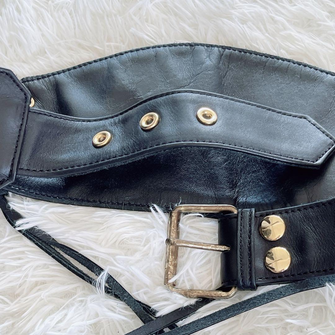 【KADOYA】カドヤ チャップス 牛革 バイク パンツ 23サイズ ブラック