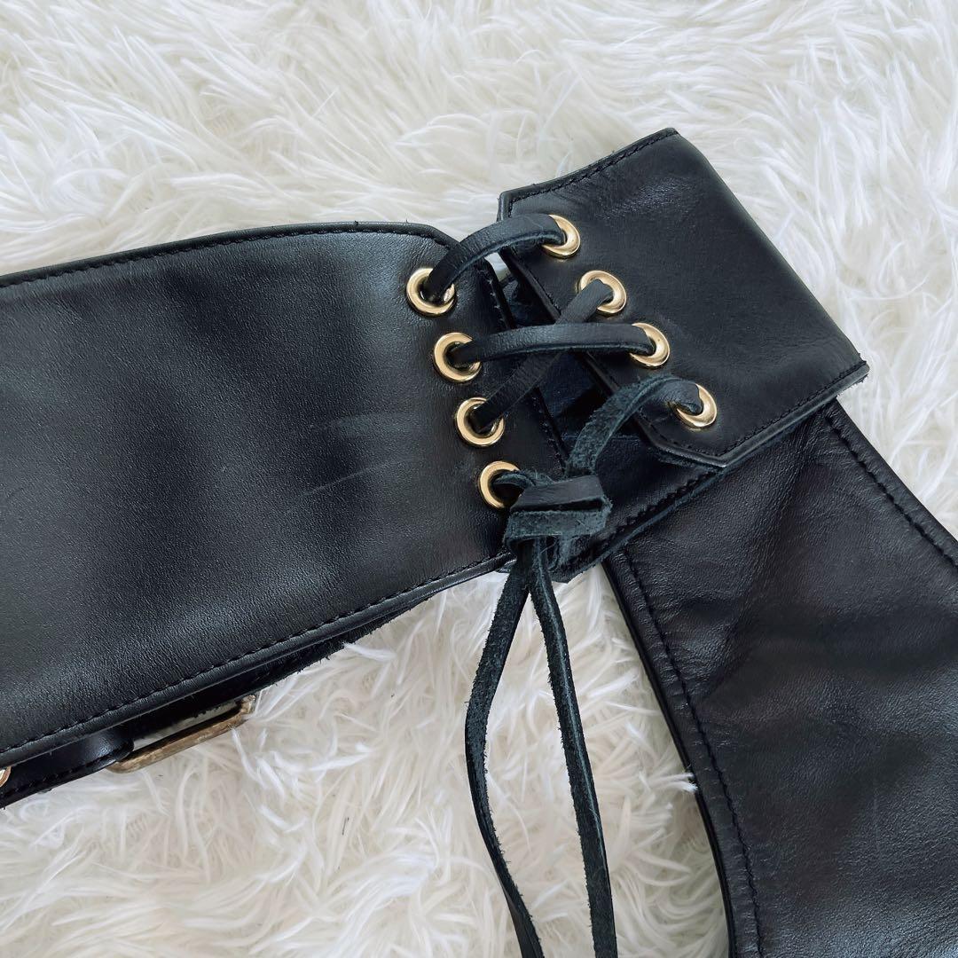 【KADOYA】カドヤ チャップス 牛革 バイク パンツ 23サイズ ブラック