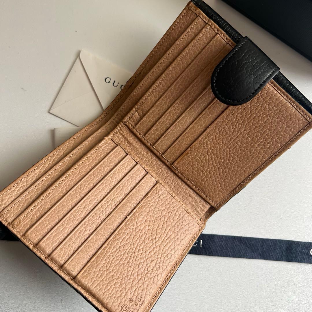 92 極上美品 GUCCI グッチ 2つ折り財布