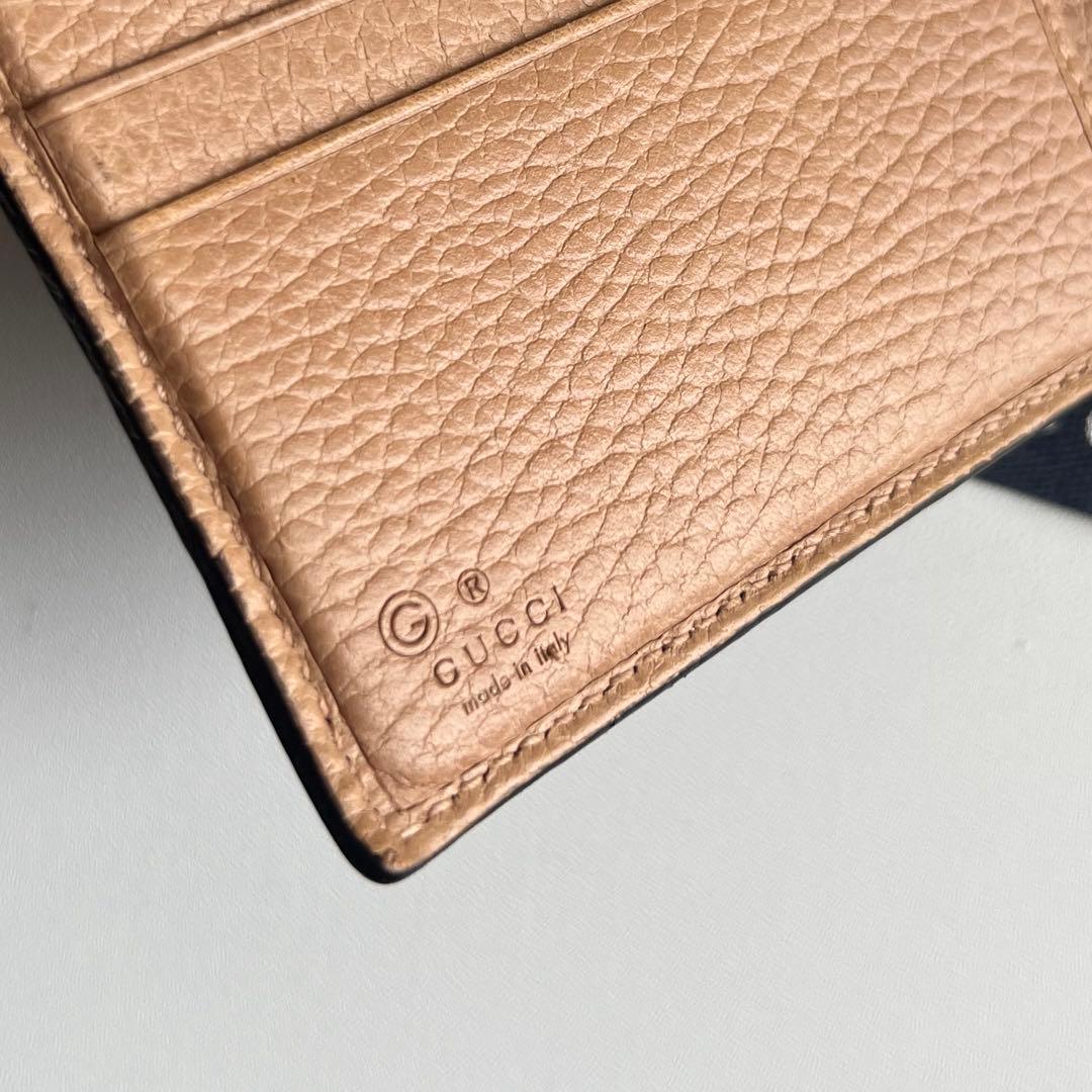 92 極上美品 GUCCI グッチ 2つ折り財布