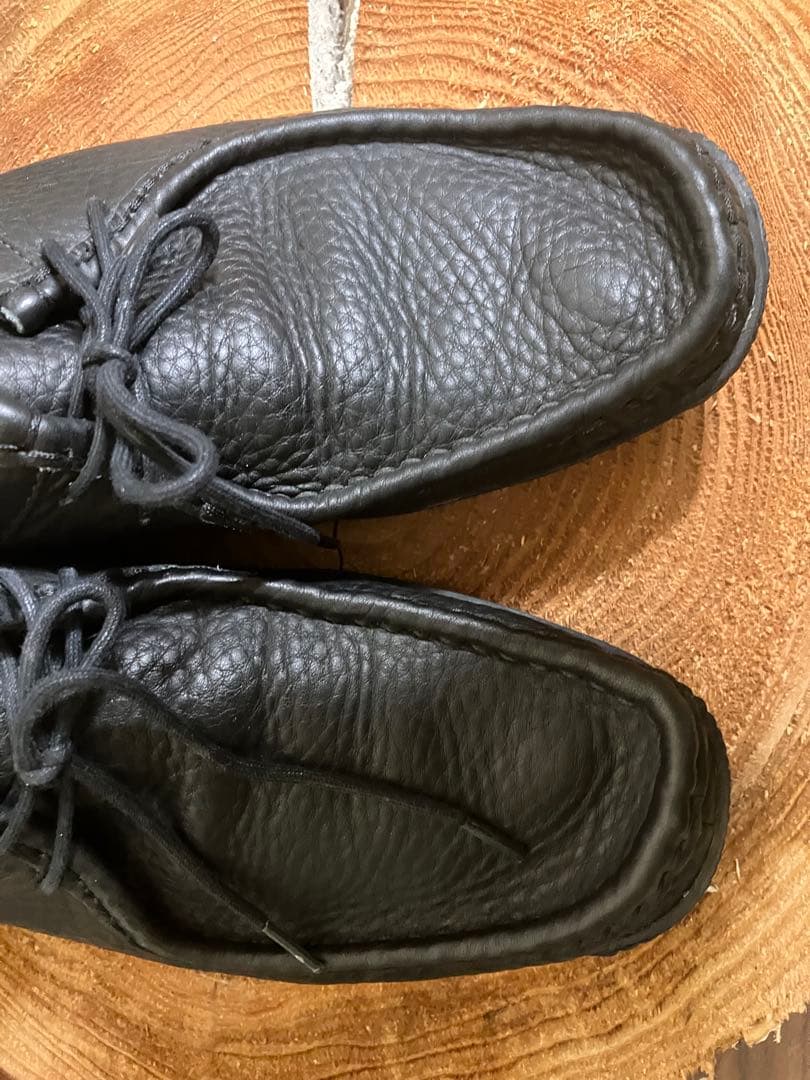 【美品】Clarks クラークスオリジナル　オールレザー　ワラビー　シボ 加工