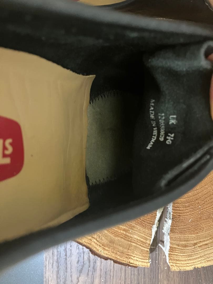 【美品】Clarks クラークスオリジナル　オールレザー　ワラビー　シボ 加工