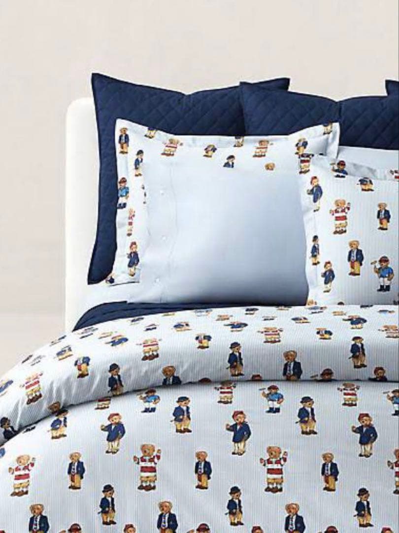 新品未使用✳︎ラルフローレン✳︎Polo Bear✳︎シングルサイズ✳︎フラットシーツ