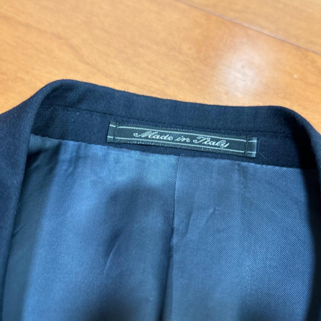 sale! GUCCI♪ カシミヤ混 ネイビー スーツ パンツ付き S 46