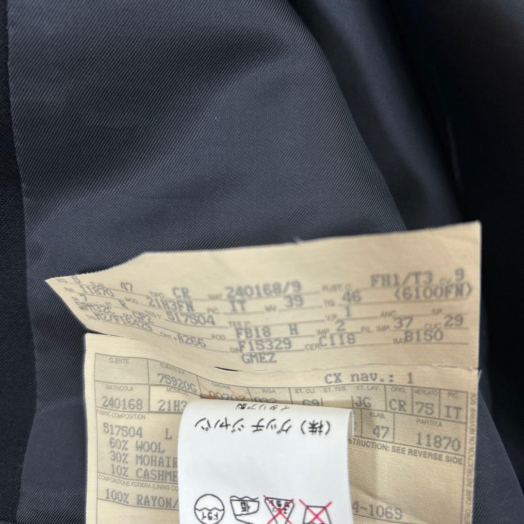 sale! GUCCI♪ カシミヤ混 ネイビー スーツ パンツ付き S 46