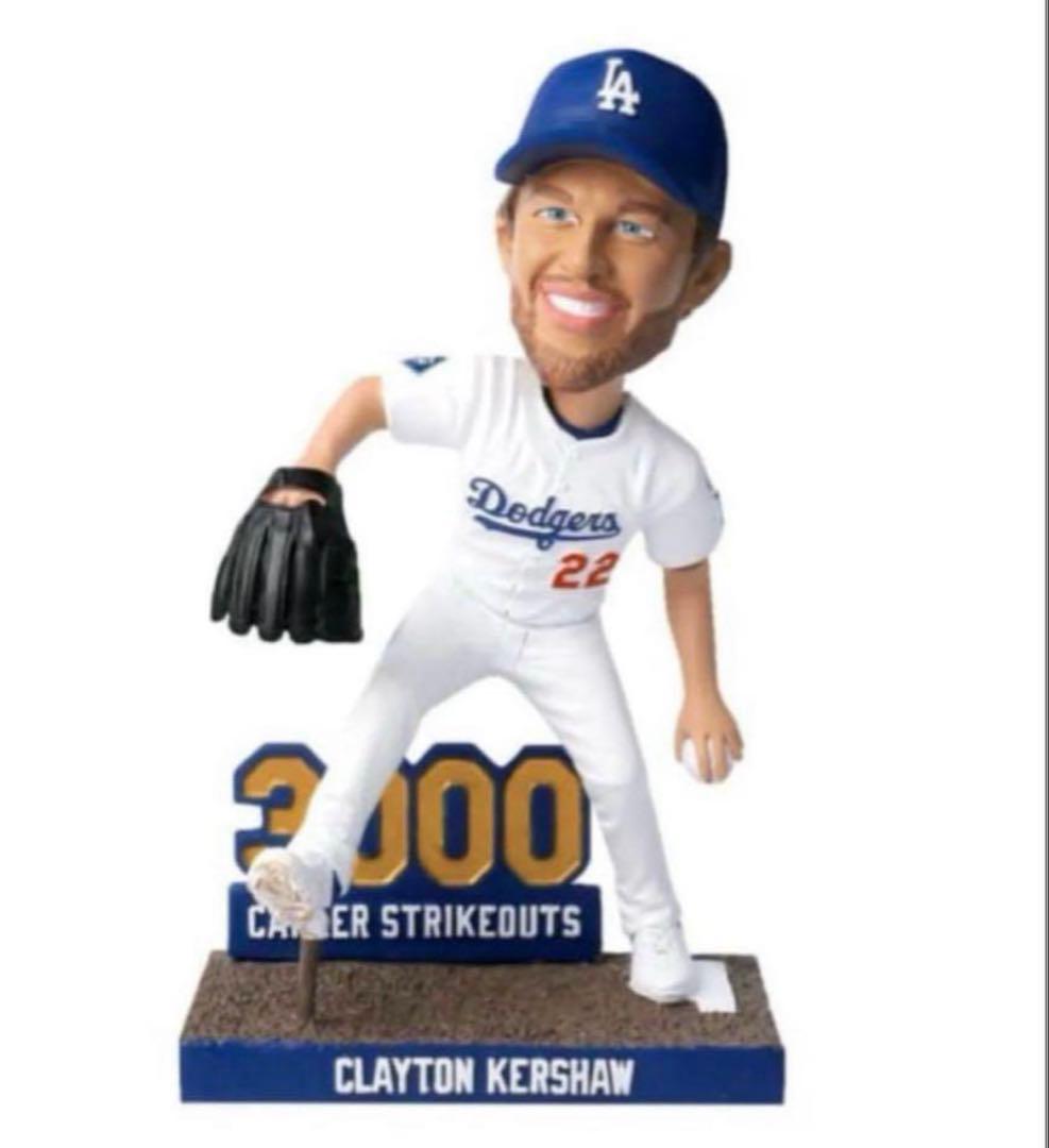 クレイトンカーショー　3000奪三振　ボブルヘッド　ドジャース　来場者限定