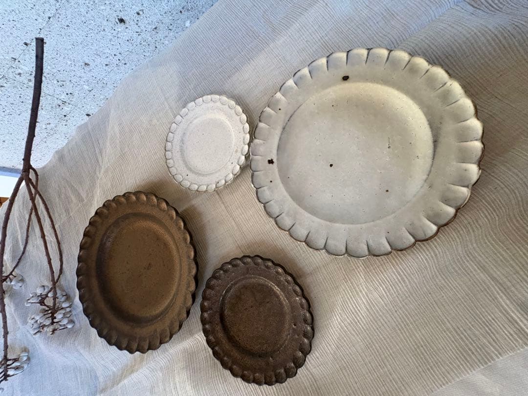 村上直子　小菊プレート　お皿　セット