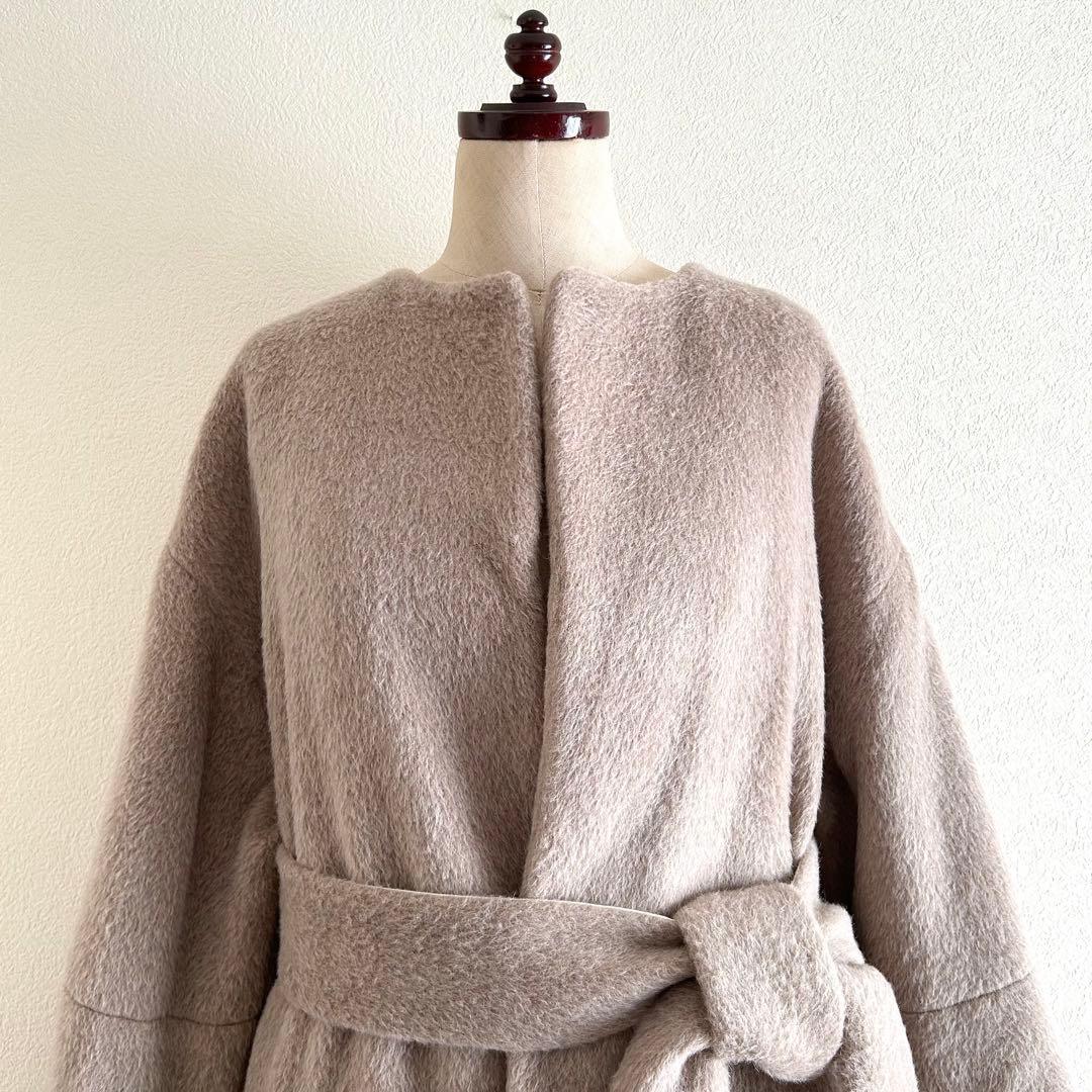 定価 77,000円 Whim Gazette ウールアルパカシャギーコート