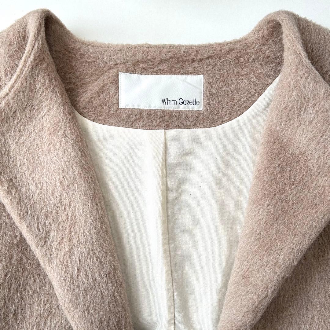 定価 77,000円 Whim Gazette ウールアルパカシャギーコート