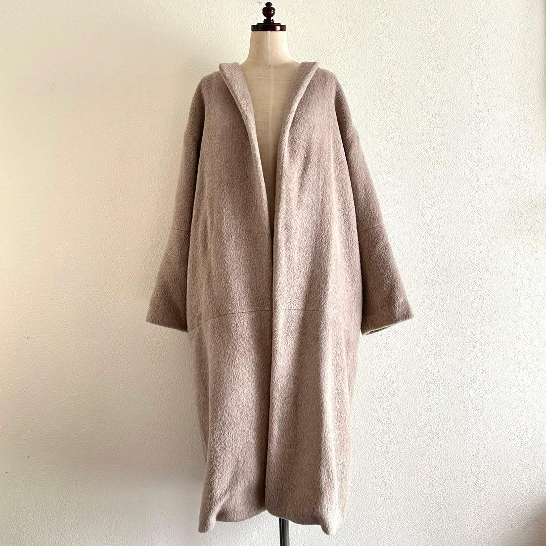 定価 77,000円 Whim Gazette ウールアルパカシャギーコート